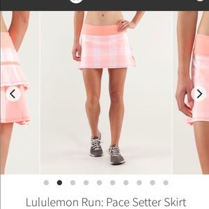 Lululemon run: pace setter skort
